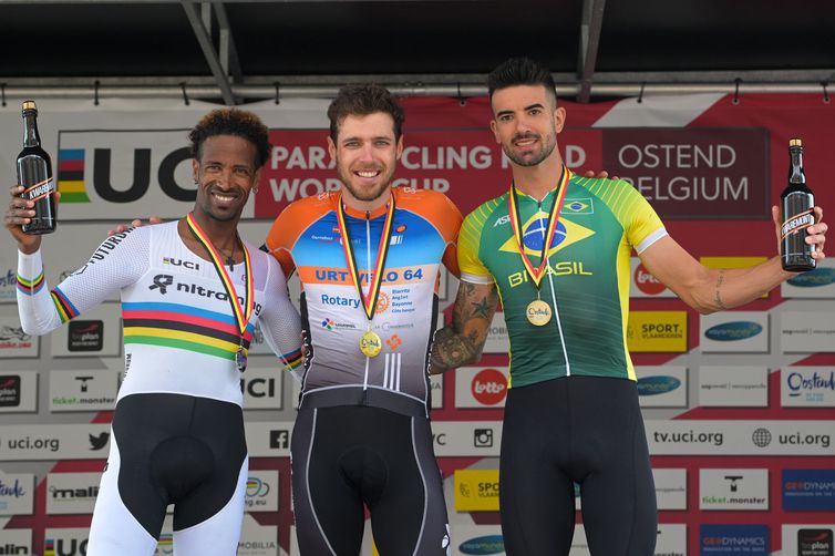 Lauro Chaman é bronze em etapa da Bélgica copa do mundo de ciclismo paralímpico 2023