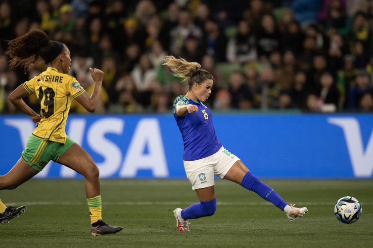 Tamires - seleção brasileira feminina - Copa Feminina - Terceiro jogo da Seleção Feminina Principal na Copa do Mundo Feminina (Melbourne): Brasil x Jamaica. Tamires