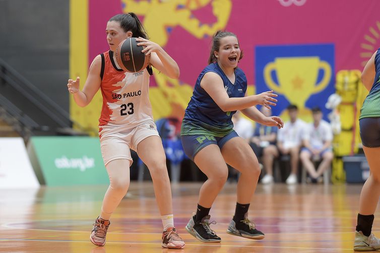 16.09.2023- Jogos da Juventude 2023 - Ribeirao Preto (SP) - de 01 a 16 de Setembro - Basquete Feminino - 1 Divisao - Final - SP X PR - Foto:Alexandre Loureiro/COB